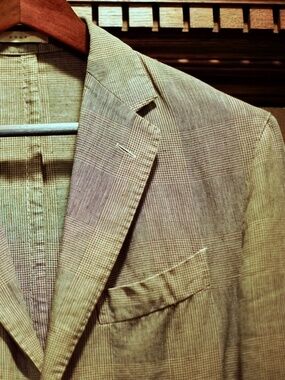 Boglioli linen "coat" unstructured fine Italian tailoring.